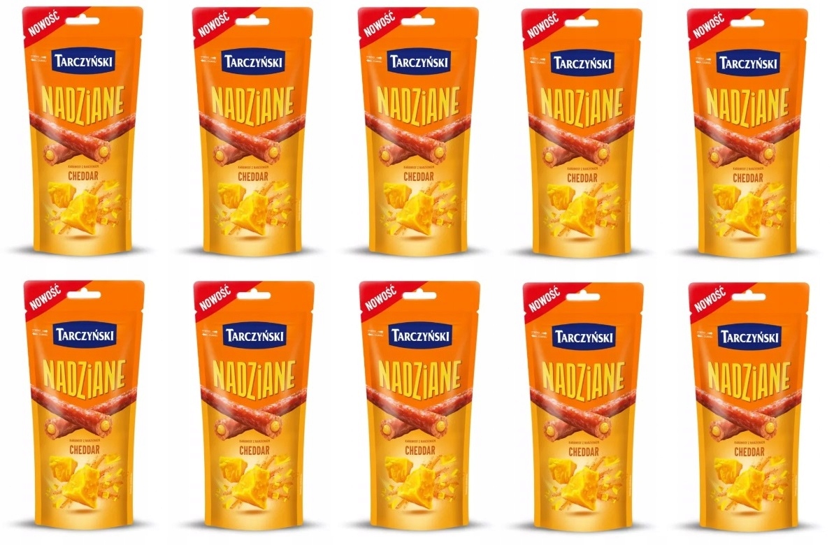 10x 95g Tarczyński Kabanosy Nadziane Cheddar Karton