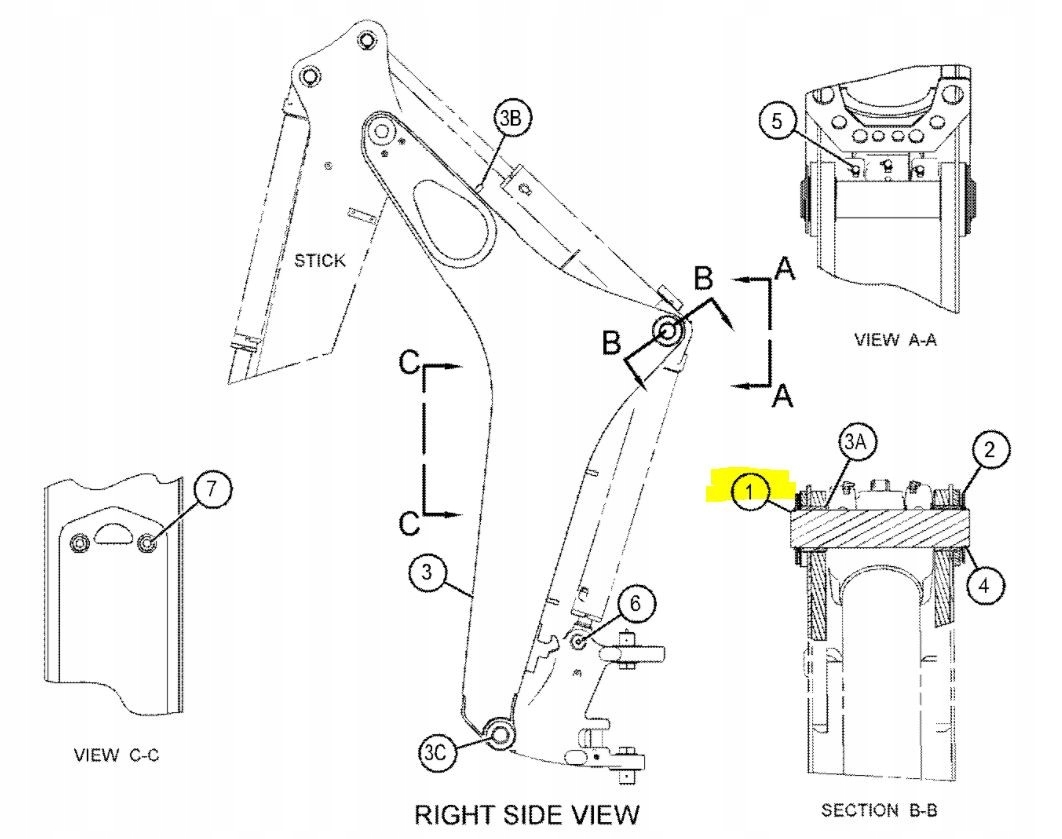 2136726 - BOOM CAT BACKHOE LOADER PIN-CVA