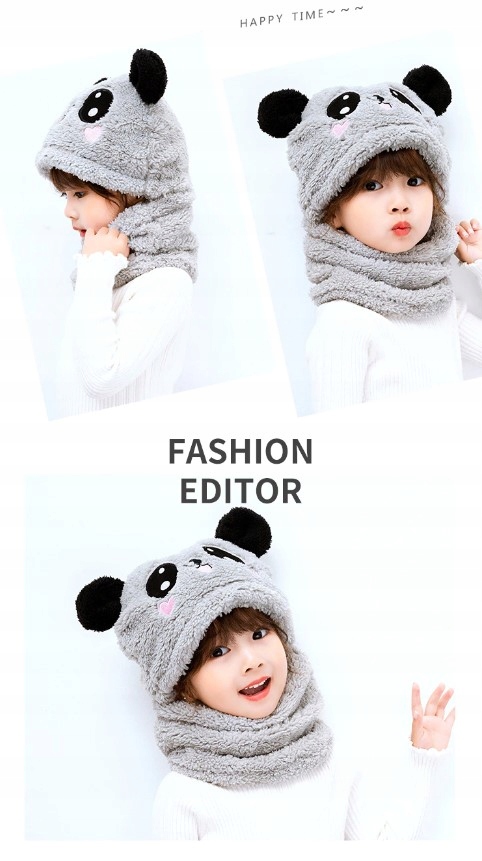 Czapka zimowa dla dzieci POLAR szary Płeć chłopcy dziewczynki