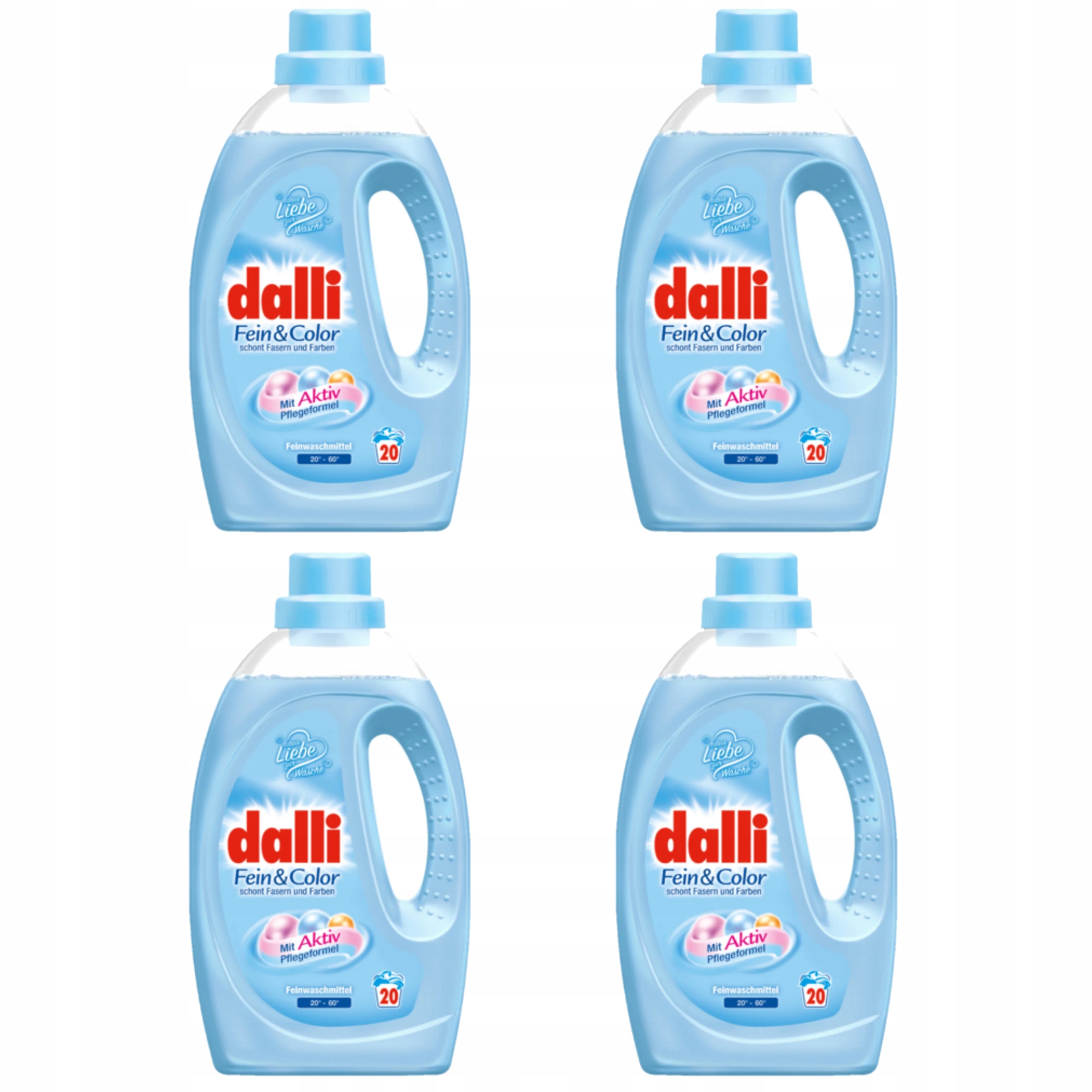 Levně 4x Univerzální gel na praní bílé barvy Dalli 20 praní 1,1 l německý De