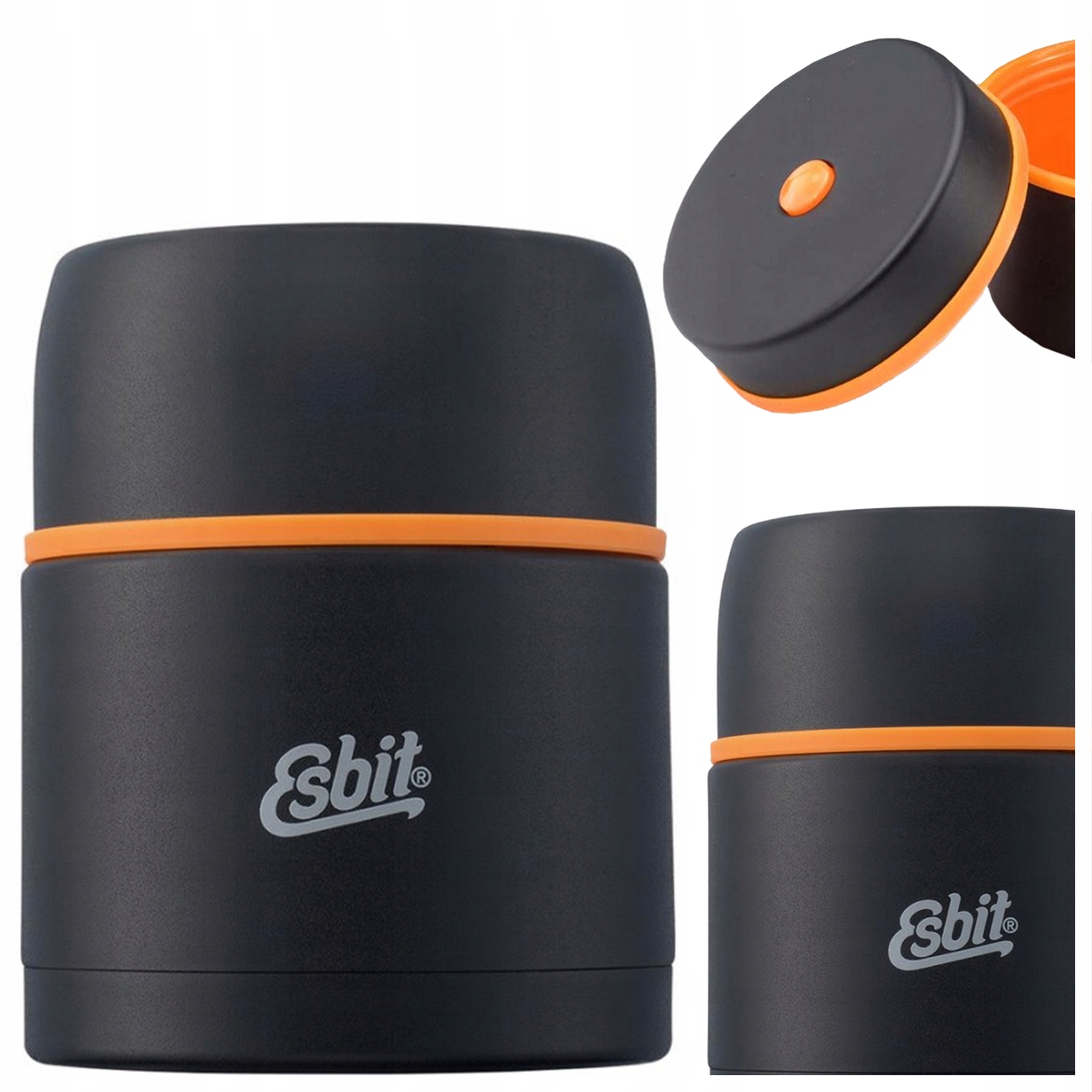 Termos Obiadowy Esbit Na Żywność Jedzenie Zupę Obiad Food Jug 0.5L Czarny