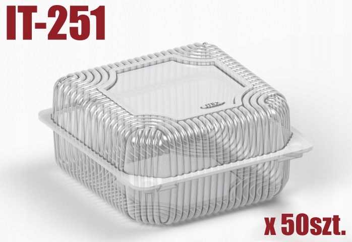 

Pojemnik na ciastka ciasto Pet/ 1400ml 50 szt.
