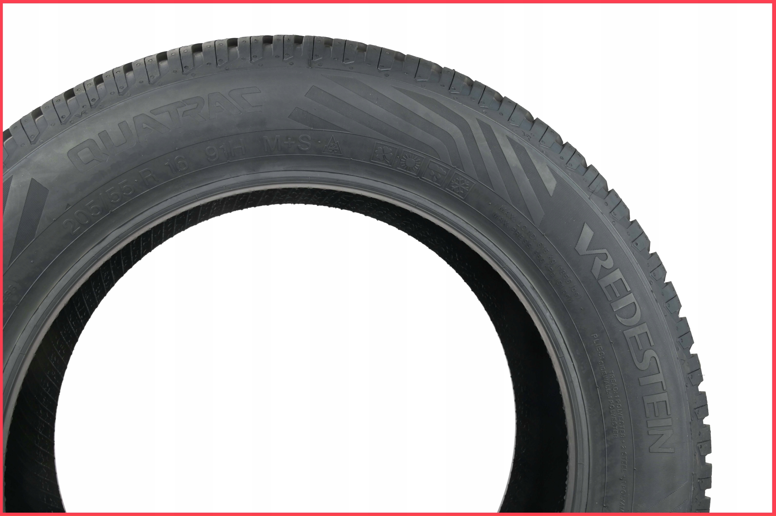 4 x 205/55R16 91H Quatrac VREDESTEIN CAŁOROCZNE Klasa premium