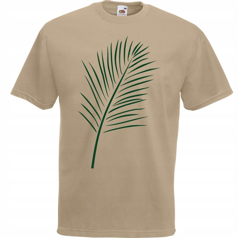 

Koszulka roślina liście jungle XL khaki