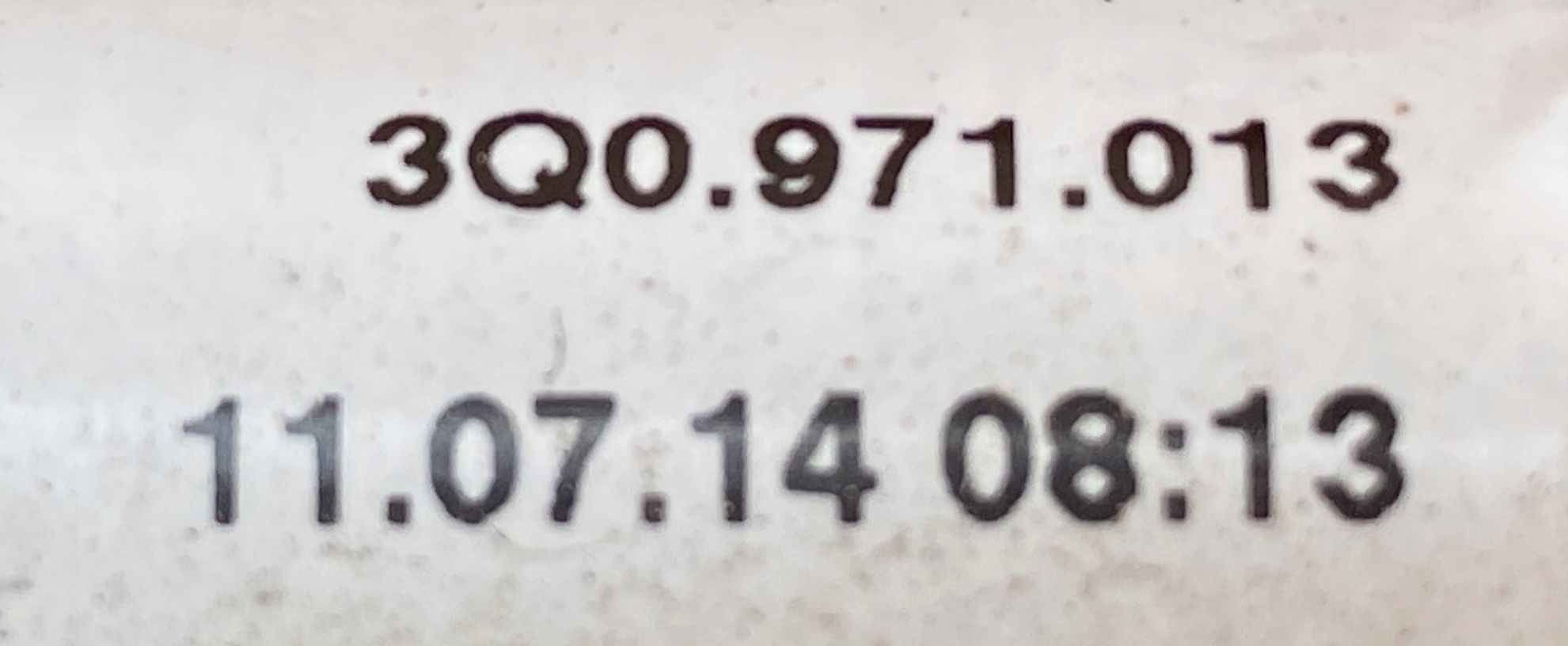 VW PASSAT B8 prijenos ZASILAJACY 3Q0971013