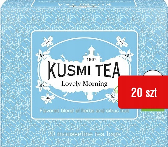Levně Lovely Morning Kusmi Tea zelený čaj sáčky Mate s citrusy