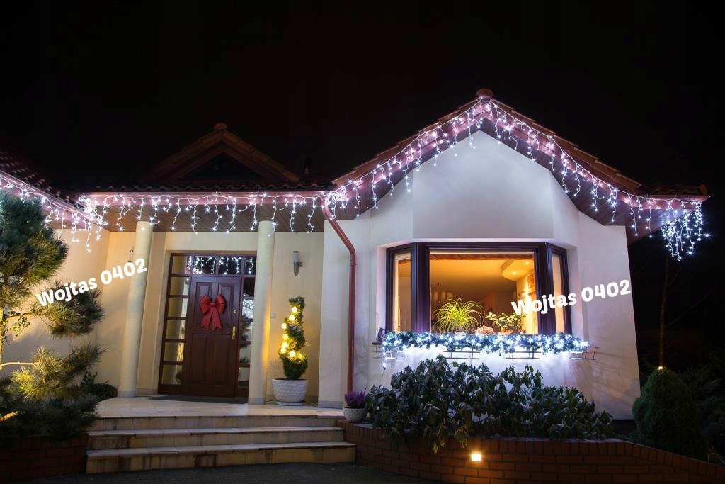 SOPLE 300 LED 11M ZEWNĘTRZNE LAMPKI KURTYNA +FLASH Marka inna