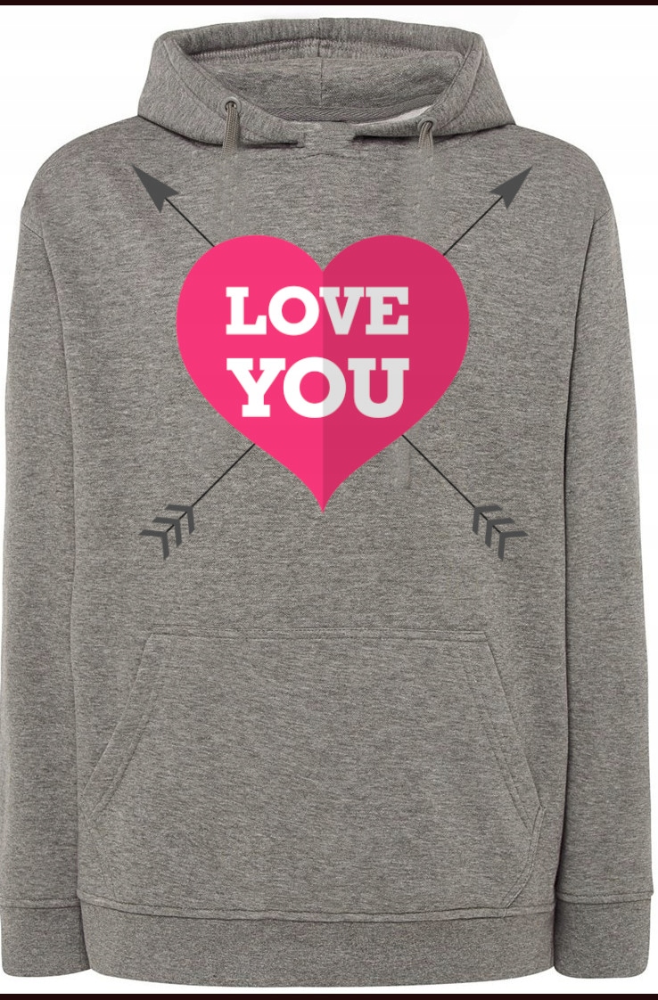 Valtentynky mikina s kapucí Love Potisk vel. S
