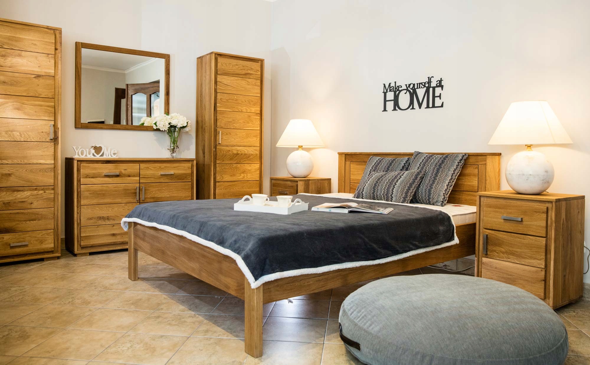 Szafa Pojedyncza Dębowa PAROS Głębokość mebla 40 cm