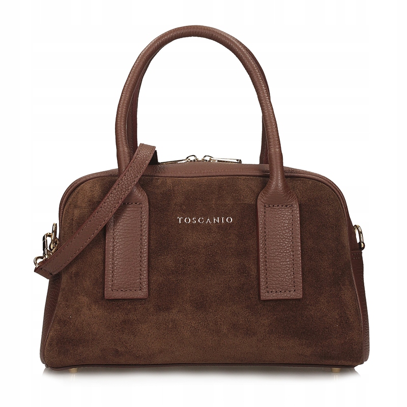 Kufřík Dámský Semišová kůže Stylový Výstupní Hnědý G122