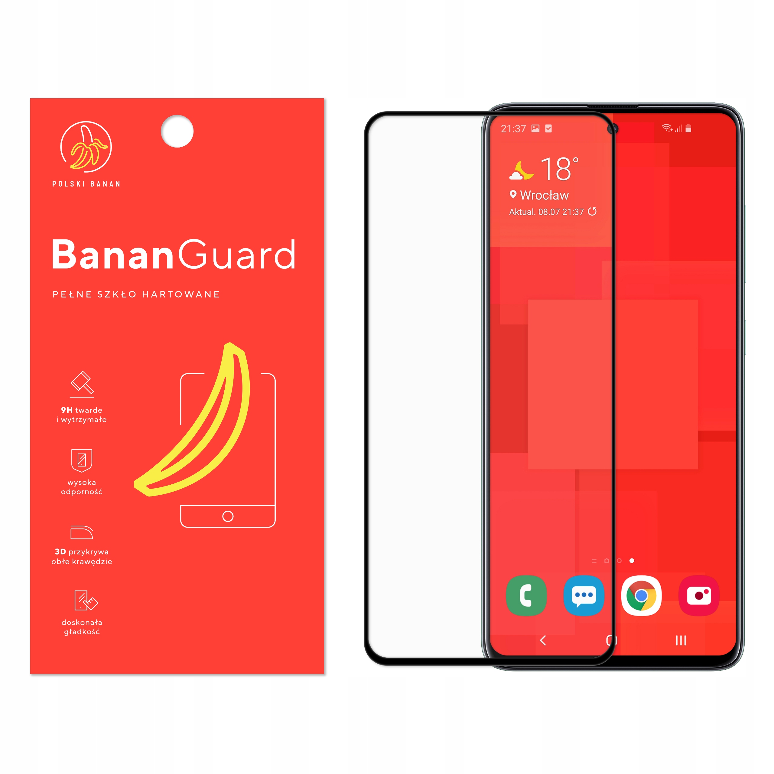 

Szkło Hartowane 3D Polski Banan do Samsung A51
