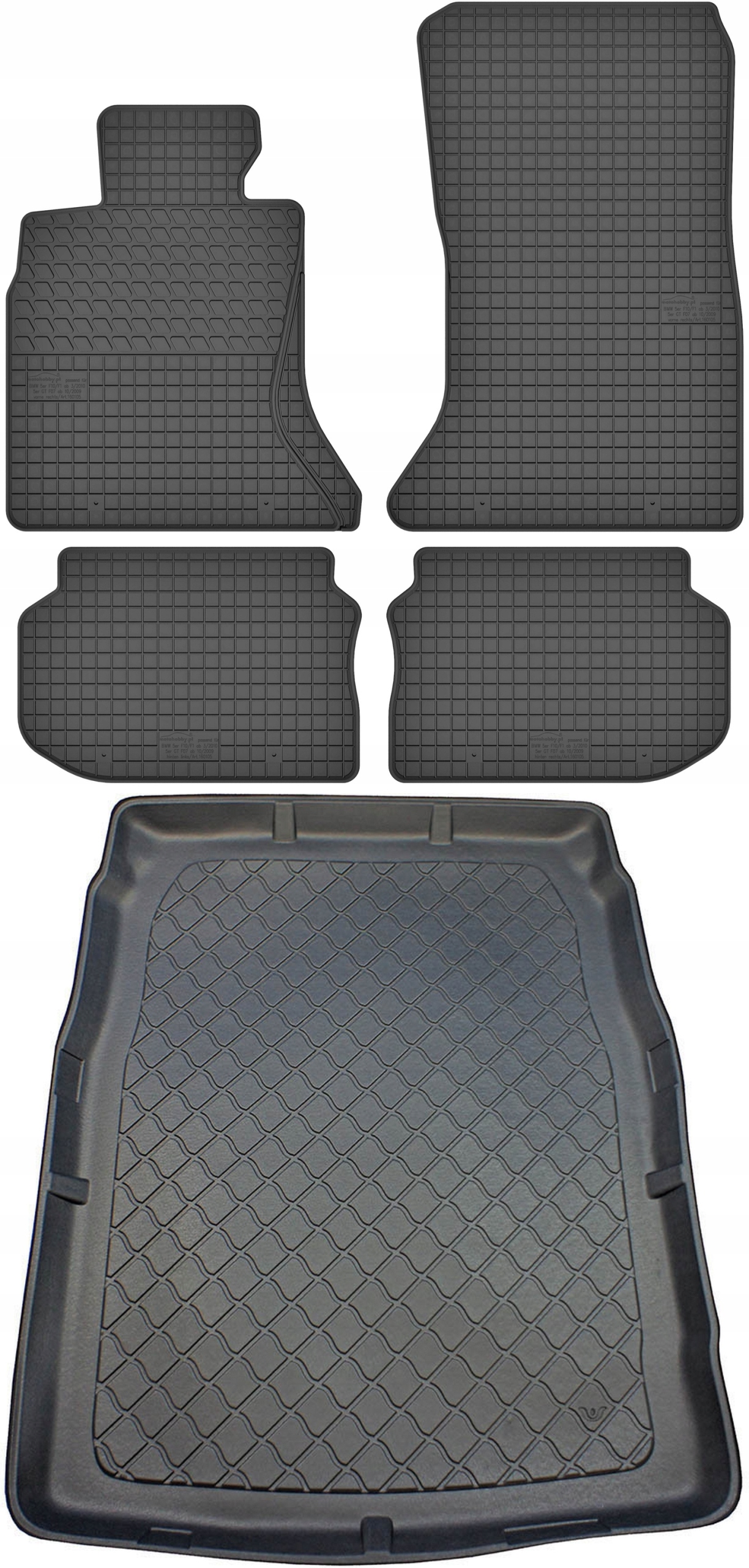 Bmw 5 F10 Sedan 2010-2013 Koberce s rohožou