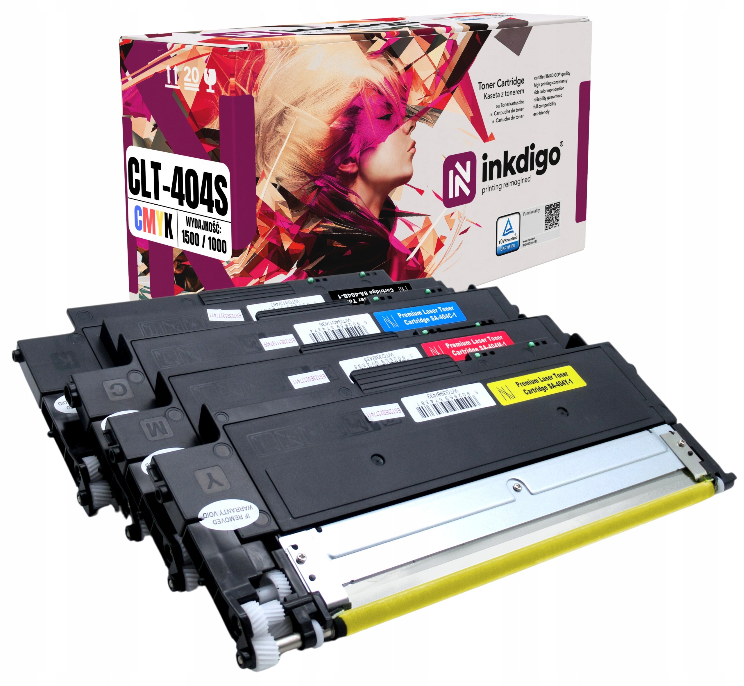 CLT-K404S XL 4x Toner do Drukarki Samsung Xpress C480W C430W C480FW