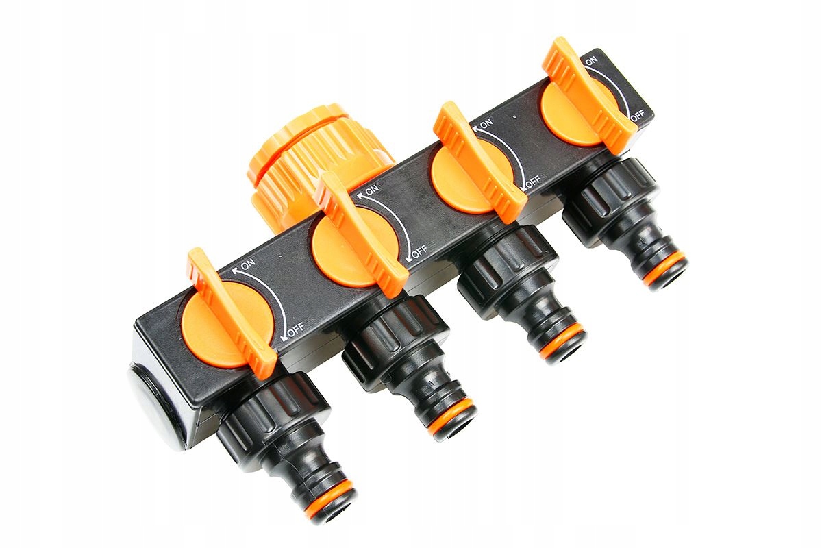 4x ROZDZIELACZ CZWÓRNIK zawór ADAPTER NA KRAN 1 CAL Z REDUKCJĄ na 3/4 wąż Rodzaj rozdzielacz