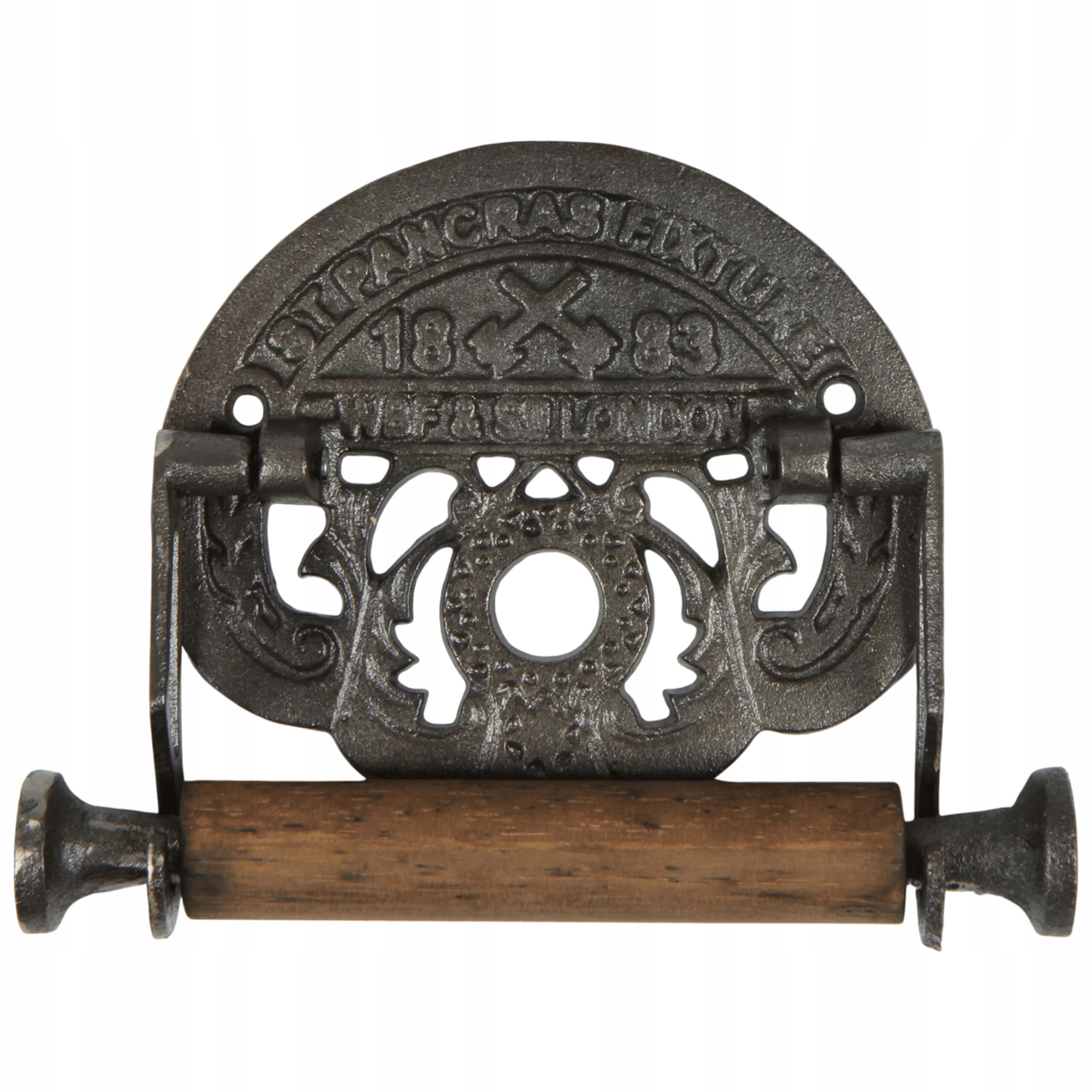 UCHWYT NA PAPIER TOALETOWY Antyki24 Żeliwny Retro Brązowy do Łazienki