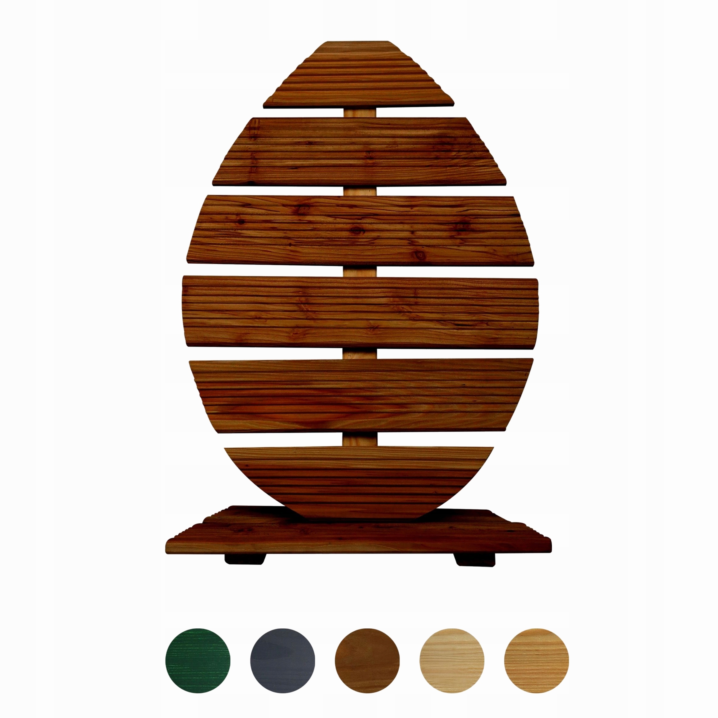 Floranica Velikonoční dekorace ze dřeva vajíčko 70 cm Hnědá