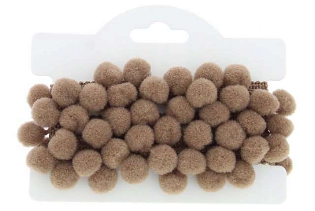 Páska s Bambule 20mm Bambule 10mm 90ks/1m na zdobení hnědá 19,5m