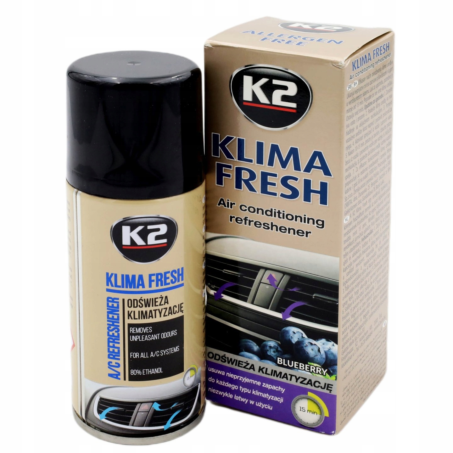 

Środek do Odświeżenia Klimy K2 Klima Fresh 150ml