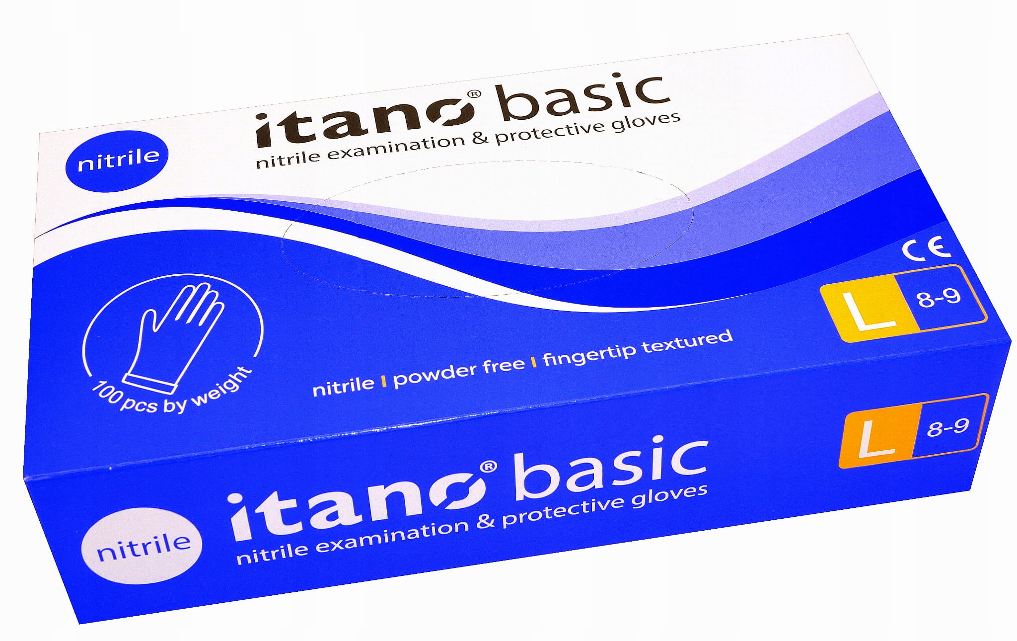 

Rękawice Rękawiczki Nitrylowe Bezpudrowe L 100 szt