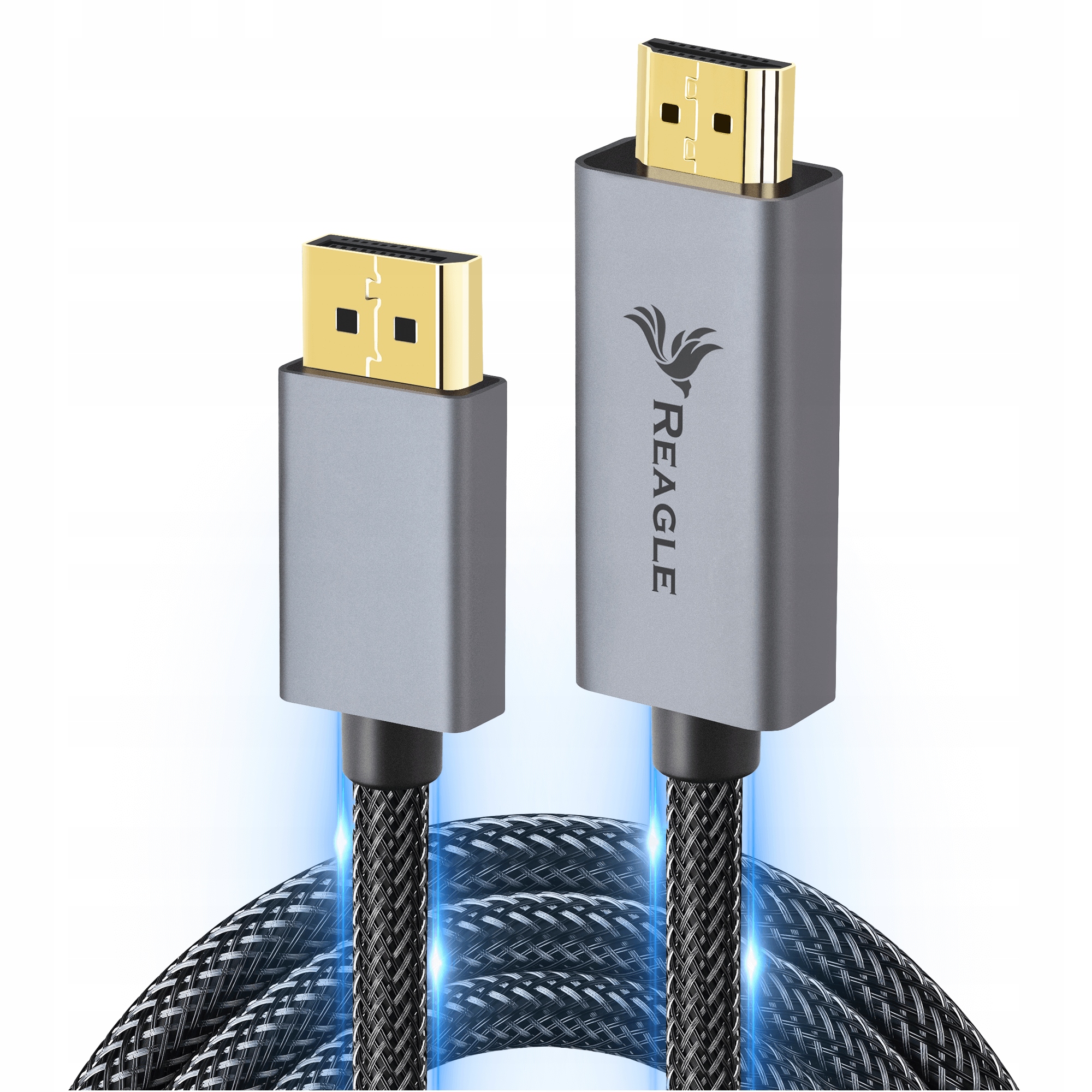 Kabel Displayport Na Hdmi Dp Display Port 4K 2K Do Hdr Adapter Przewód 2M