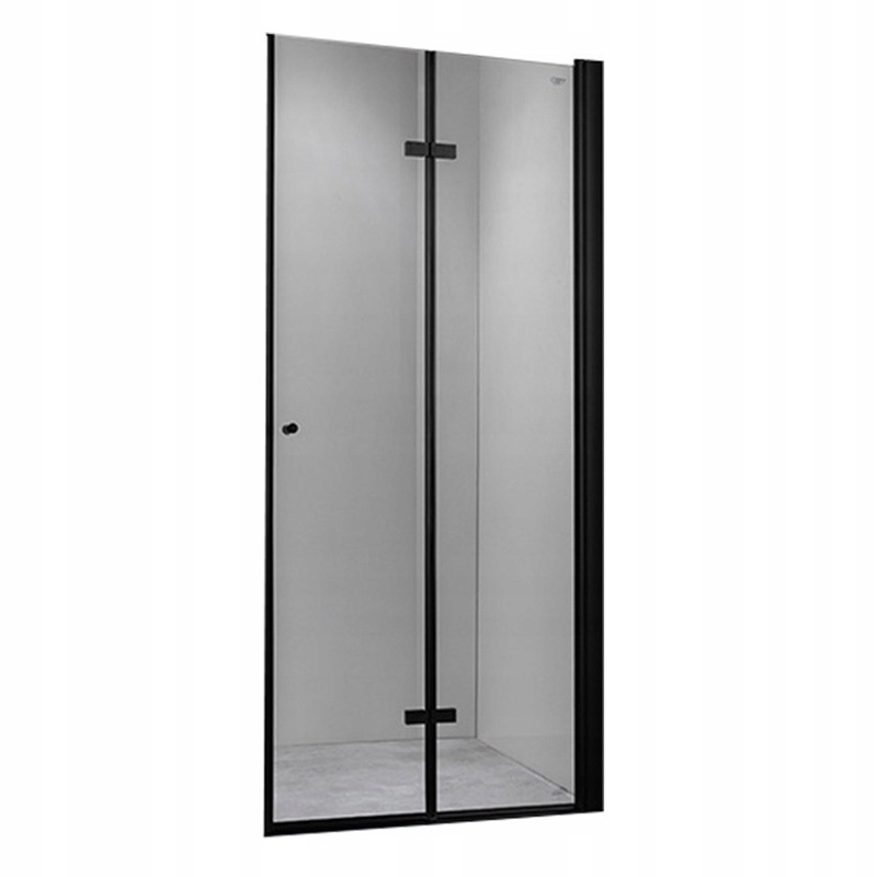 Drzwi Prysznicowe SH01F Czarne 130 CM 6 MM
