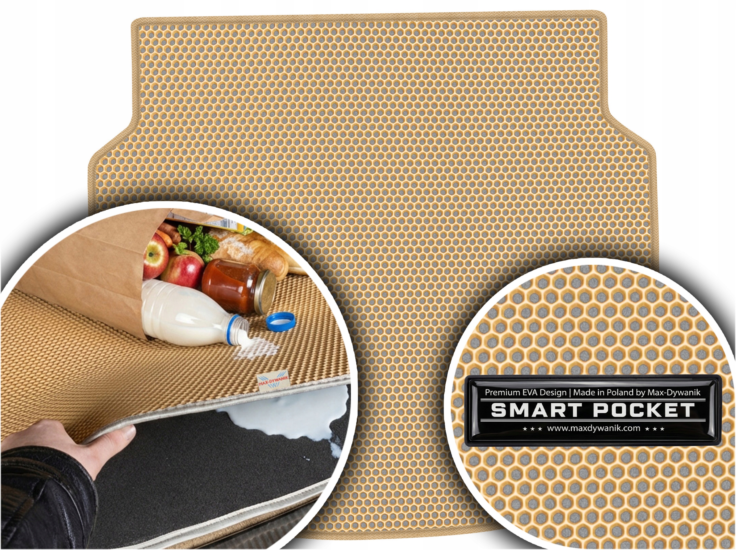 Honda Civic X Hatchback 2017-2021 Vložka do batožinového priestoru Eva Smart Pocket Béžová