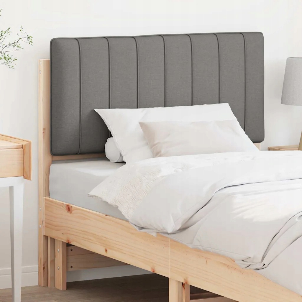 vidaXL Čalouněné čelo postele s čelo Hnědá a světle šedá 90 cm
