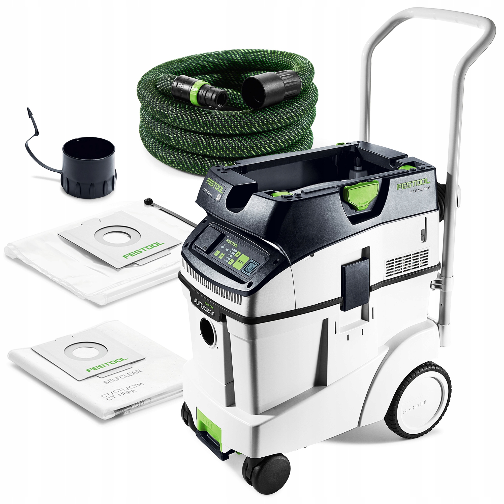 Odkurzacz Ctm 48 Ei Ac Festool Mobilny Bluetooth Dotykowy Panel Wąż 577865