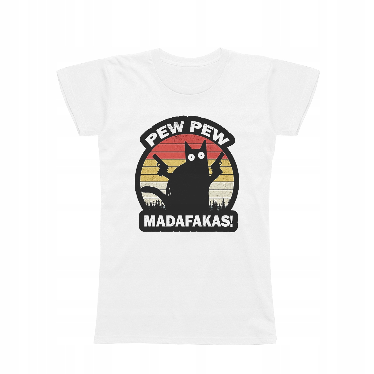 

XL - Koszulka T-shirt Z Kotem Madafakas Pew Kot
