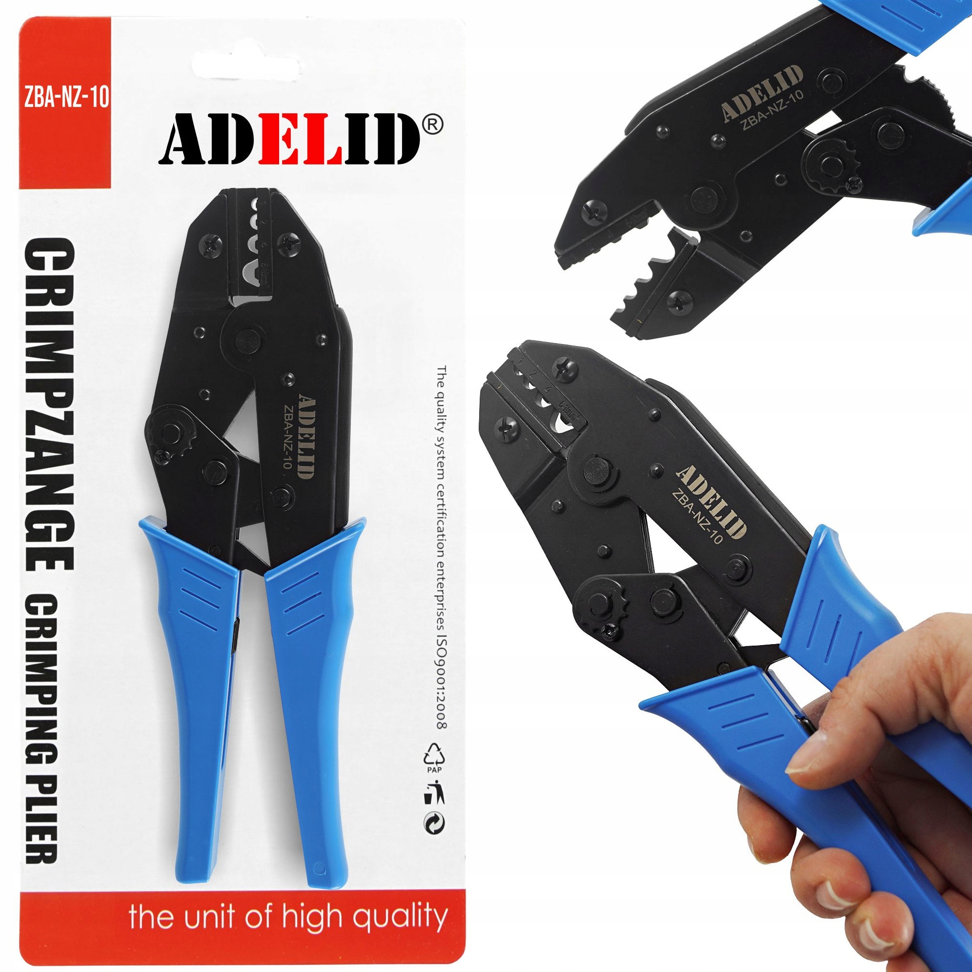 ZACISKARKA PRASKA DO TULEJEK NIEIZOLOWANYCH KABLI