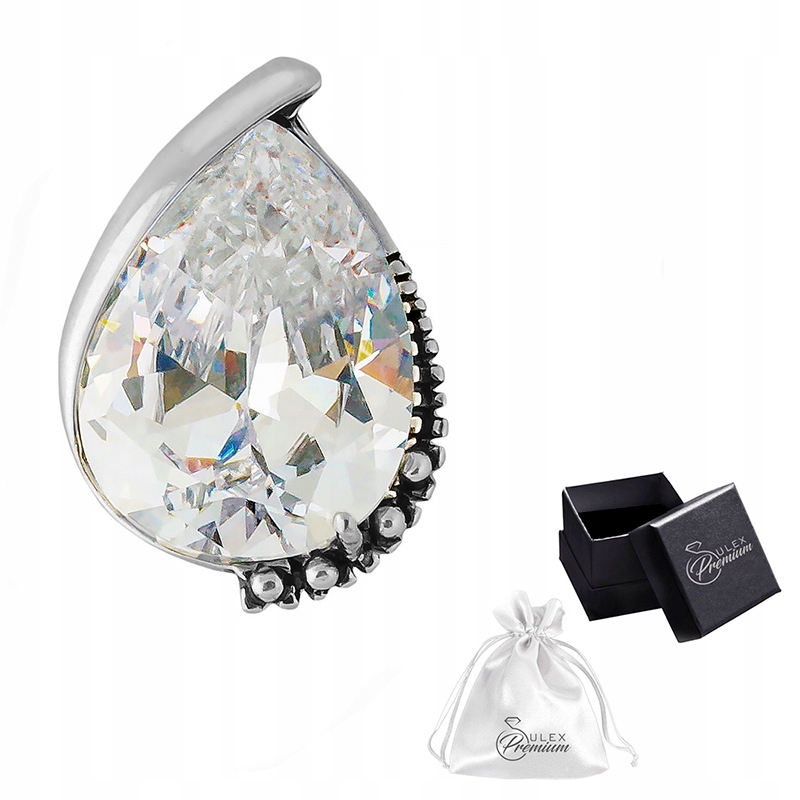 Přívěsek stříbro ryzost 925 Klasický Elegantní Přívěsek Stříbrný se Zirkonem