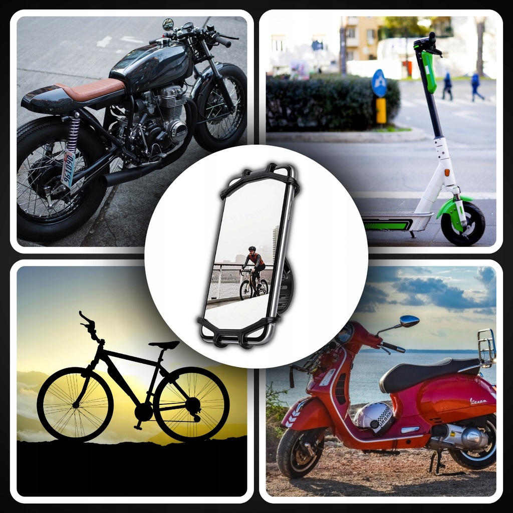 UCHWYT ROWEROWY NA TELEFON GPS ROWER MOTOCYKL GSM DO TELEFONU SMARTFONU Kod producenta uchwyt rowerowy silikonowy