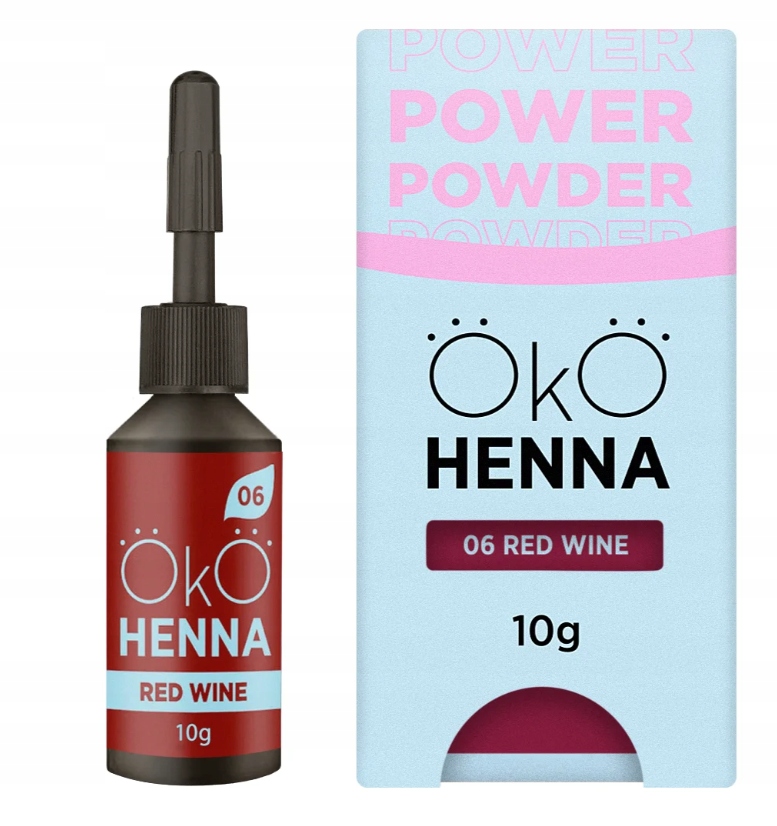 Oko henna na obočí Power Powder korektor barvy 06 Red Wine 10 g