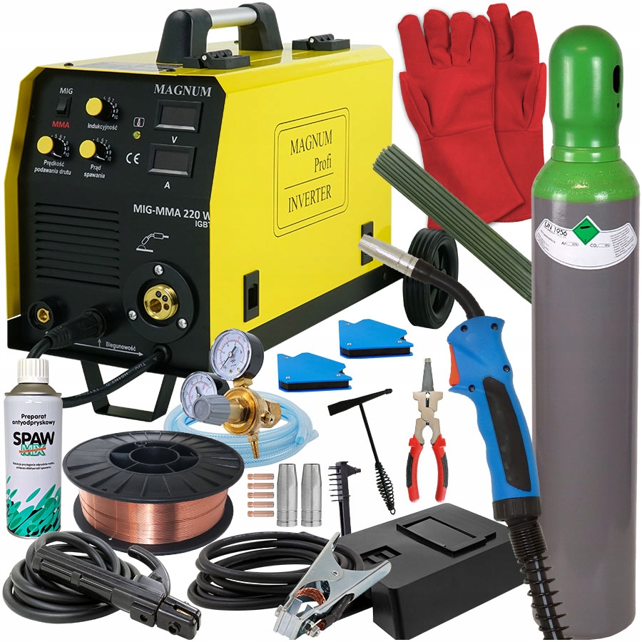 Зварювальний апарат 2в1 Magnum mig 220вт 230В ММА МИГОМАТ