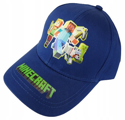 

Czapka Minecraft z daszkiem rozmiar 52-54 wz. H24
