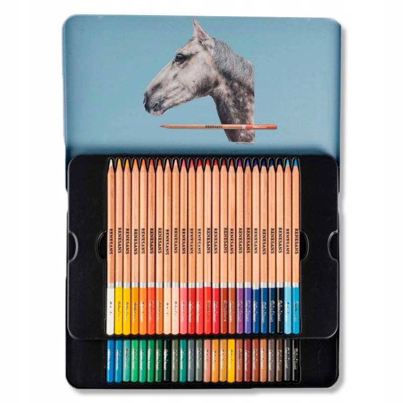 Pastelky soft Natural Renesans 48 barev Sada v kovové krabičce