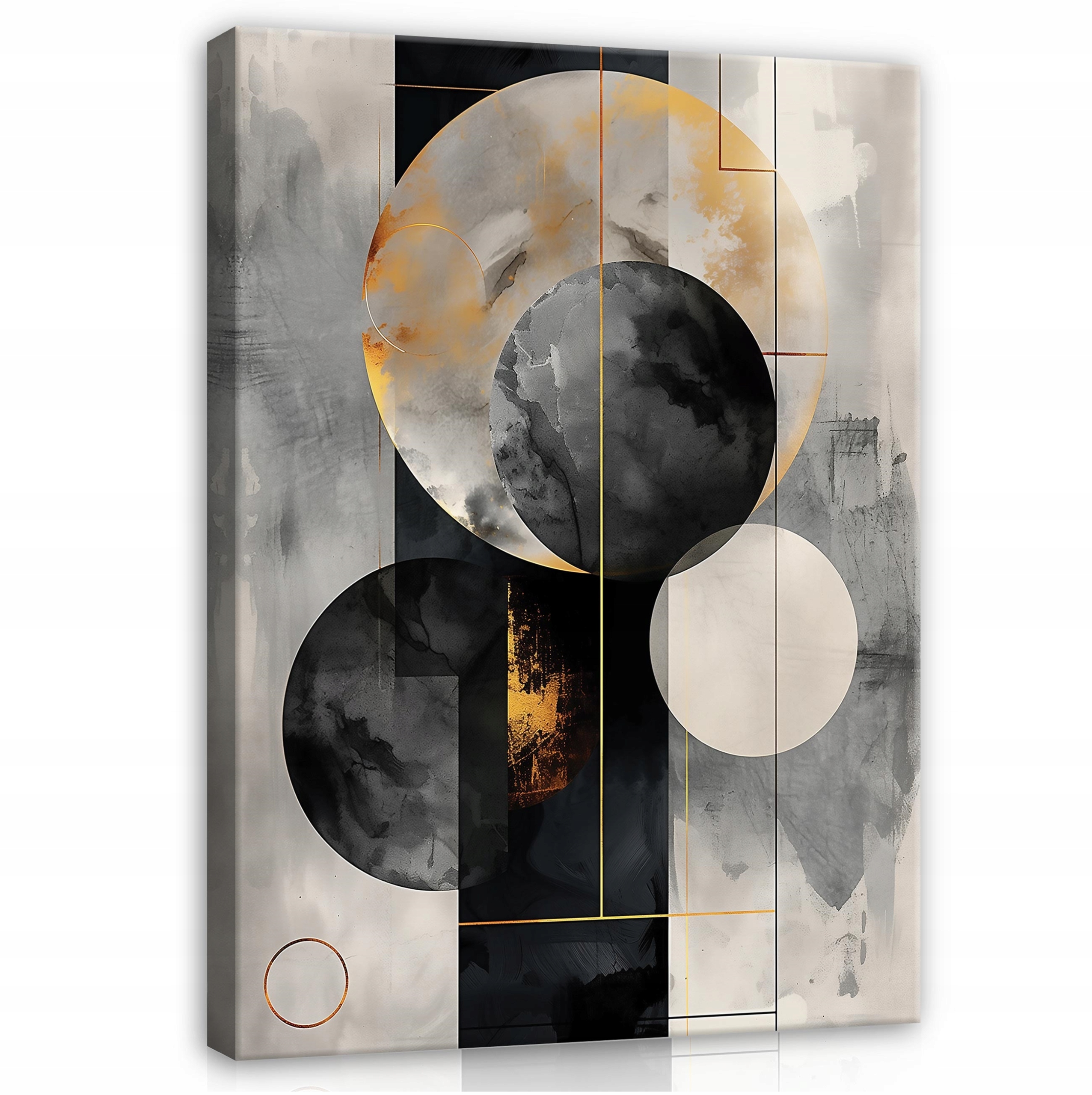 Obraz Art Deco Abstrakce Zlato Na Plátně Stěna Do Ložnice Obývacího Pokoje 120x80