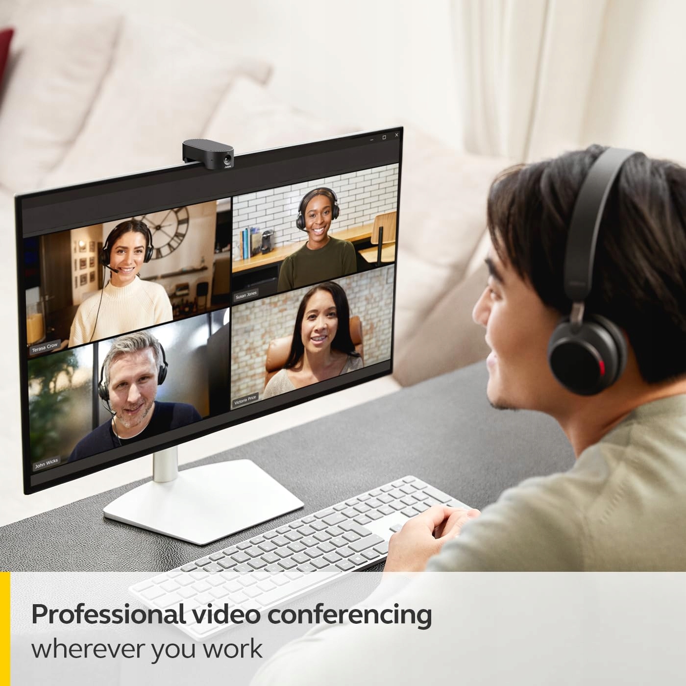 JABRA PanaCast 20 Kamera 4K Ultra HD Zoom AI Optymalizacja Światła — miniatura 2