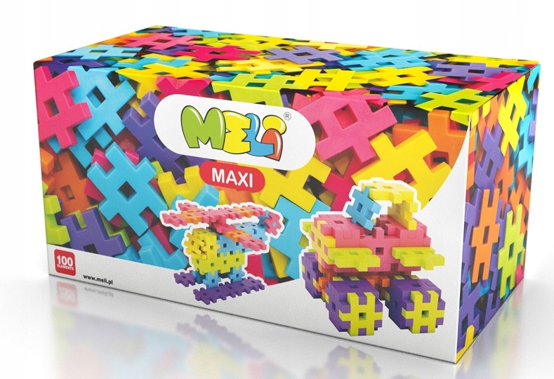 

Klocki Konstrukcyjne Wafle Meli Maxi 100szt