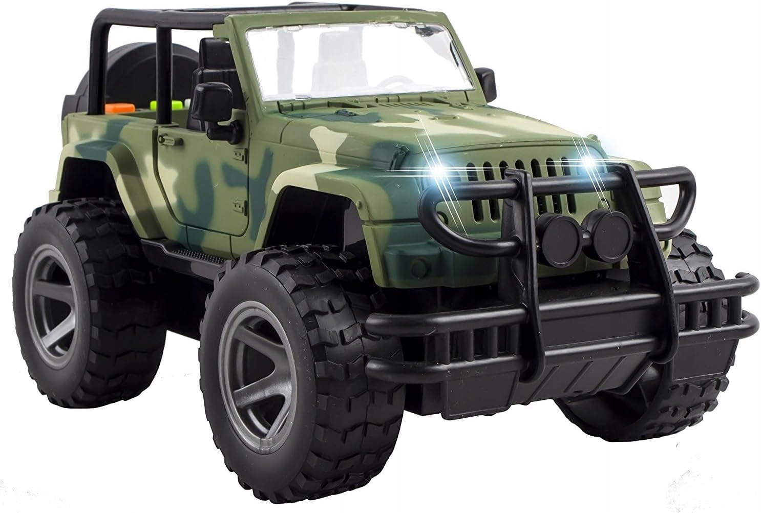 JEEP WOJSKOWY AUTO NAPĘD ŚWIATŁO DŹWIĘK ARMIA WOJSKO Bohater Inny