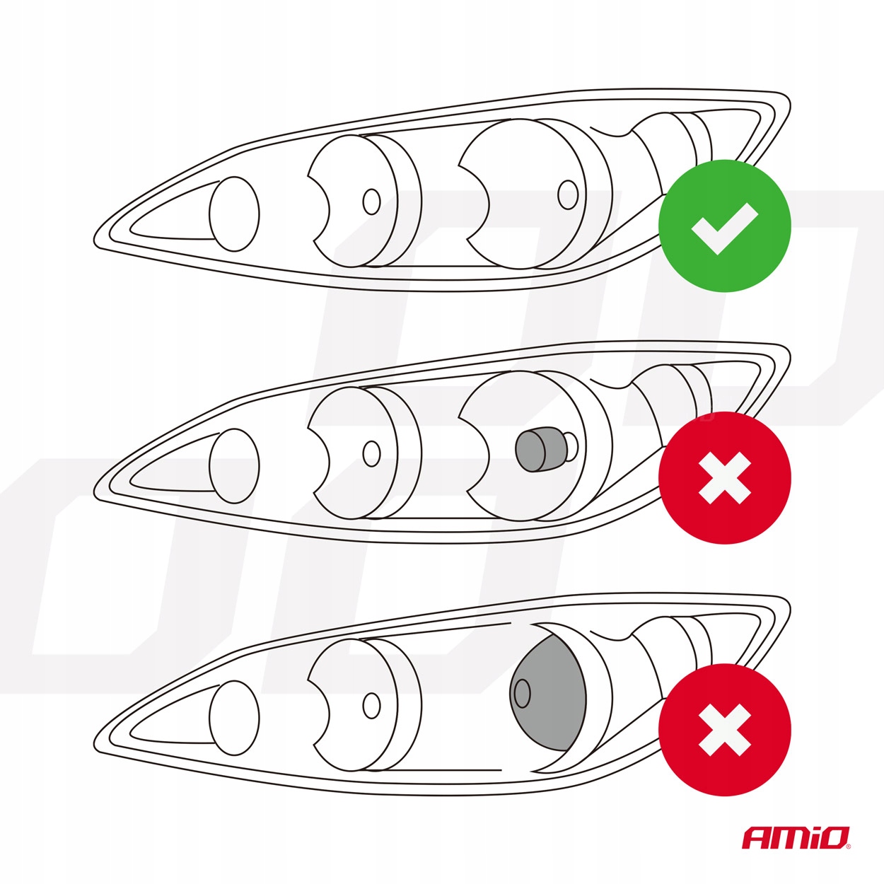 AMiO ŻARÓWKI SAMOCHODOWE LED FLEX+ H7 CANBUS 12V 24V SOCZEWKA 6000K Rodzaj LED