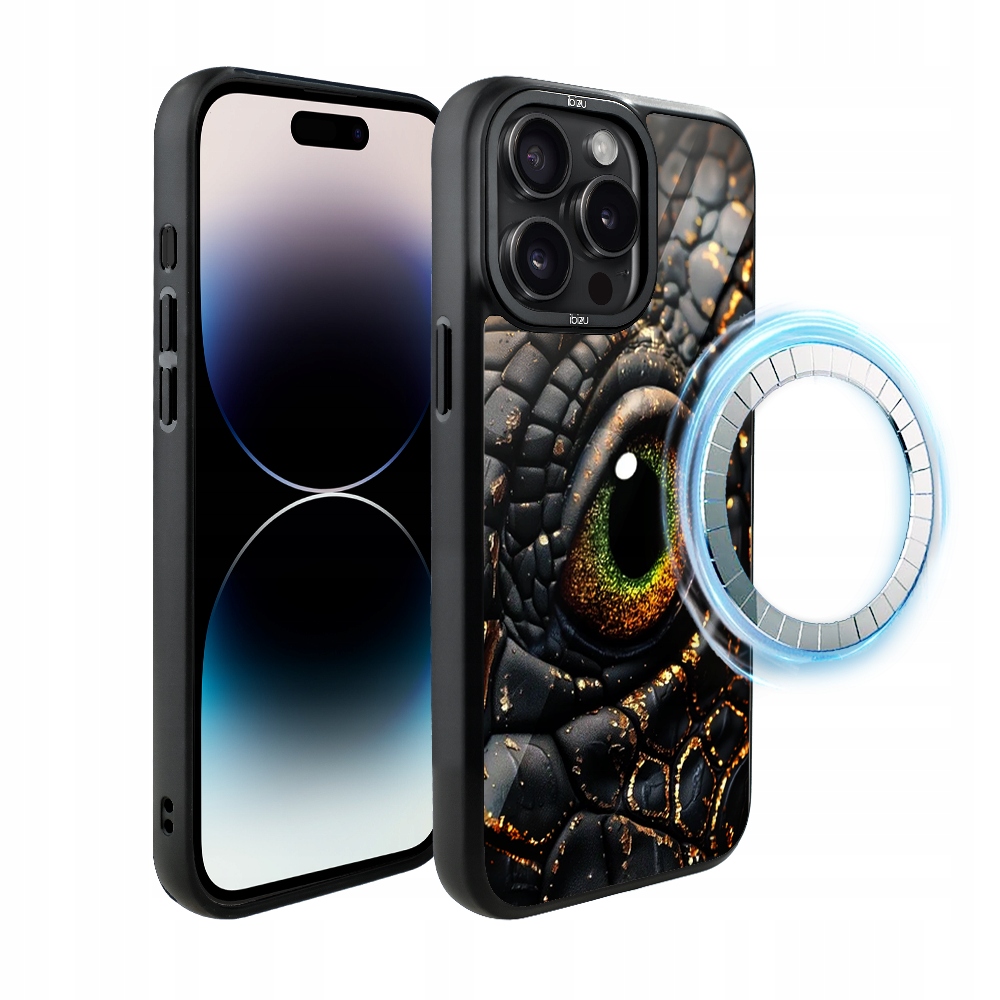 Pouzdro pro iPhone 14 Pro Max Ibizu DropGuard Matt s MagSafe, Amber Dragon