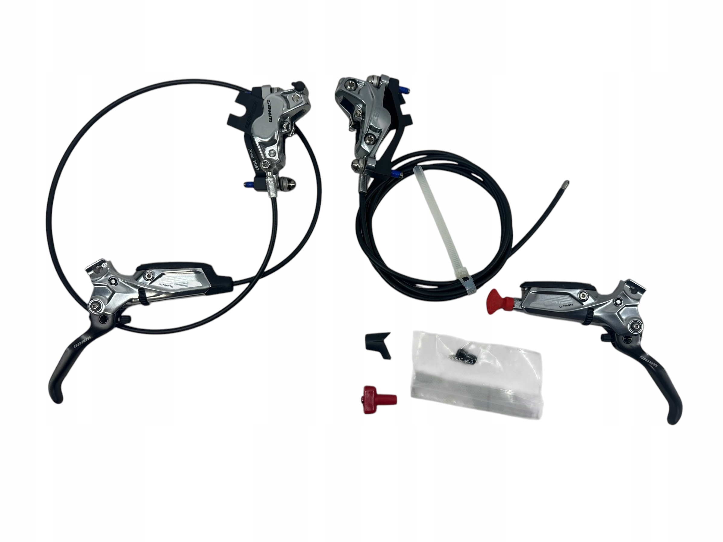 Zestaw hamulców tarczowych Sram G2 Ultimate Polar Gray 4-tłoczkowe