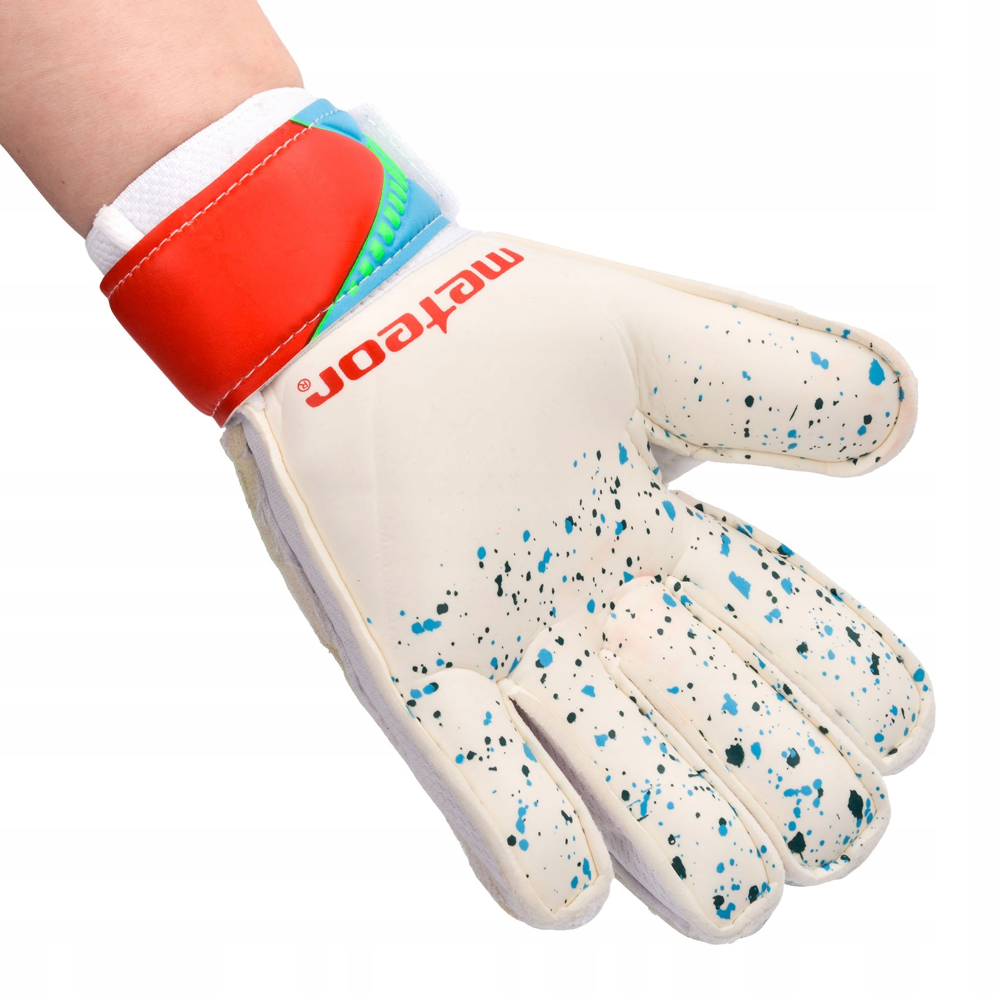 RĘKAWICE BRAMKARSKIE DLA DZIECI METEOR JUNIOR TRENINGOWE NA PREZENT R.5 Marka Meteor