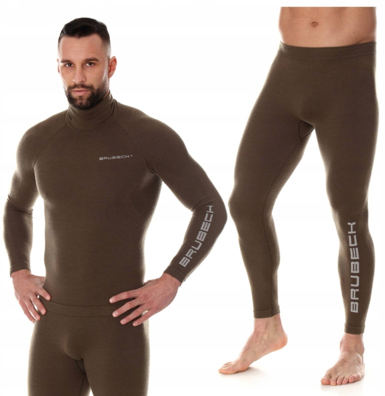 Męska Bielizna Termoaktywna Brubeck Ranger Wool Komplet Termiczna Ciepła