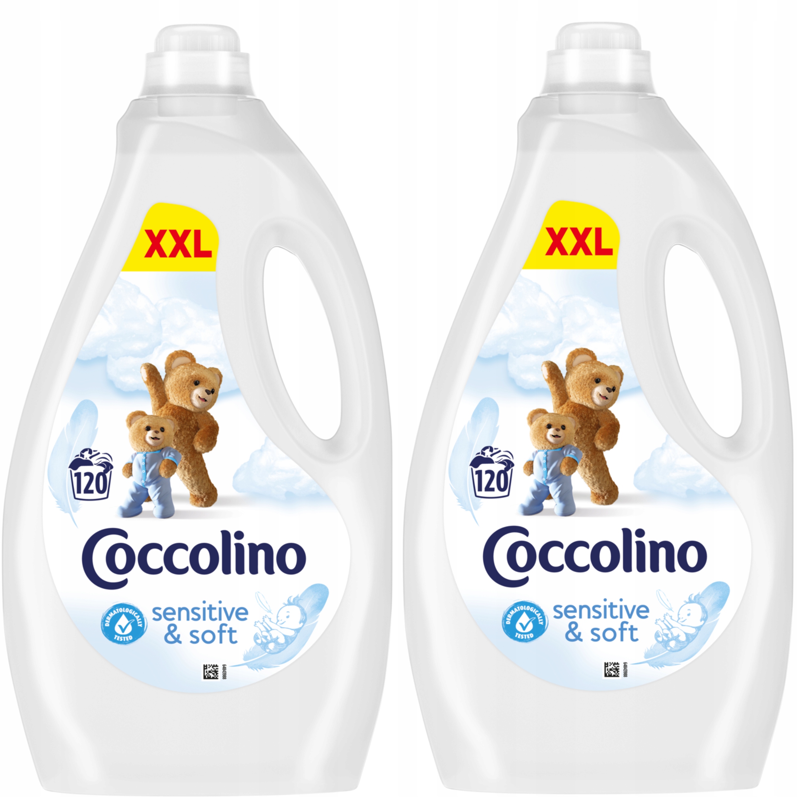 Tekutá aviváž Coccolino Sensitive & Soft 3 l x 2