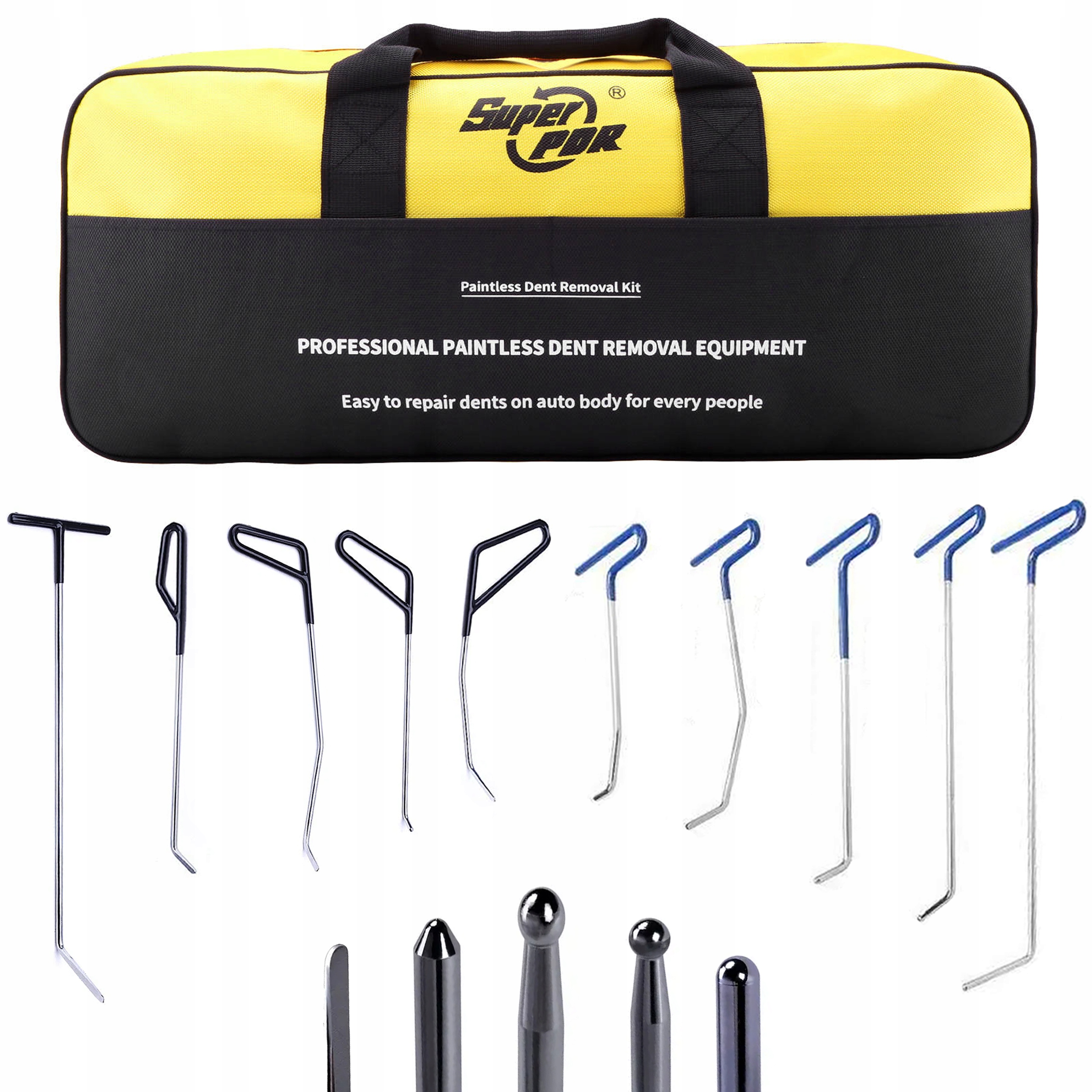 Dráty tyče lanka pdr nástroje pro odstraňování vytlačování promáčklin auta autobusů