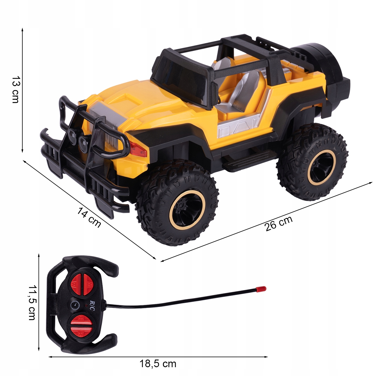 RC AUTOMOBIL NA DÁLKOVÉ OVLÁDÁNÍ OFF-ROAD JEEP RC značky MalPlay