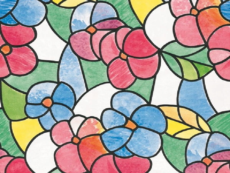 

Folia okleina witraż na okno Lisboa Rot 45x200