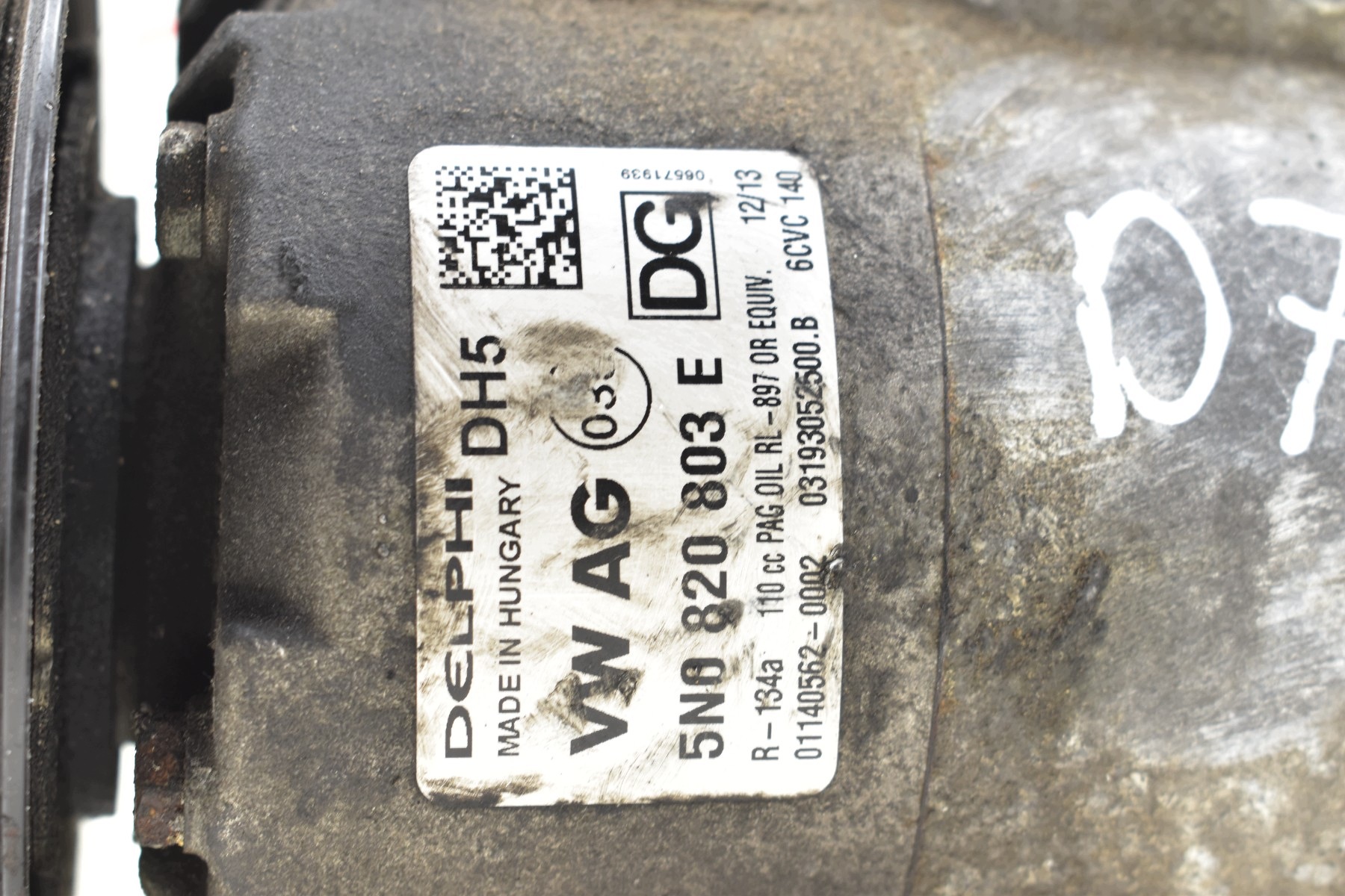 klimakompressor VOLKSWAGEN PASSAT B7 GOLF VI 2.0 TDI 5N0820803E